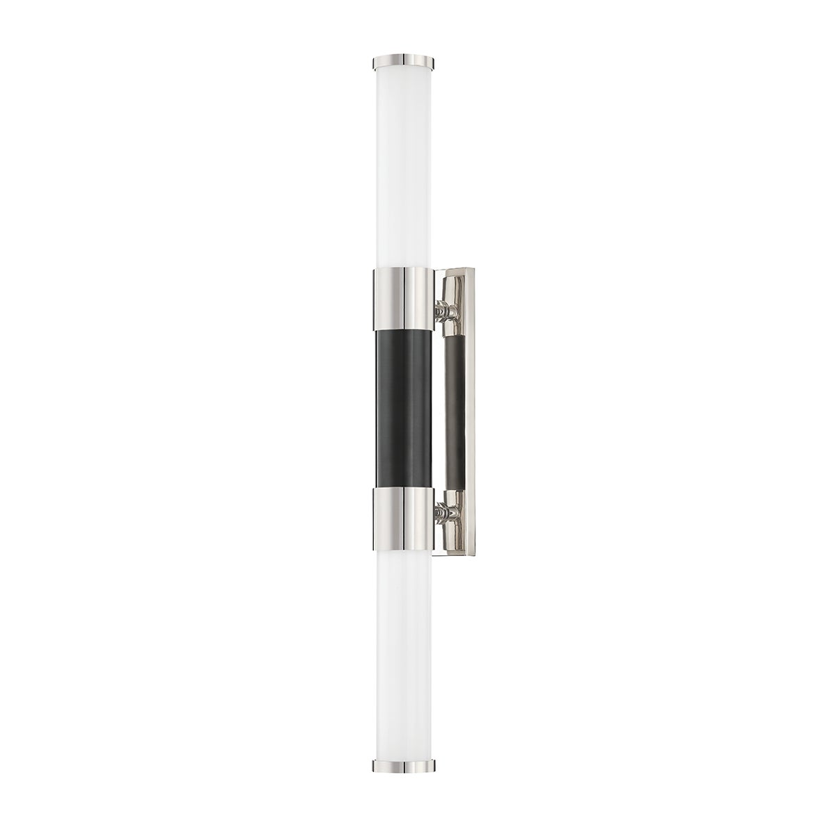Hudson Valley Huntington Wall Sconce Polished Nickel, Black