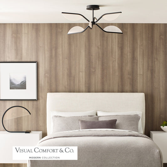 Visual Comfort Modern Belterra Flushmount/Chandelier Brass
