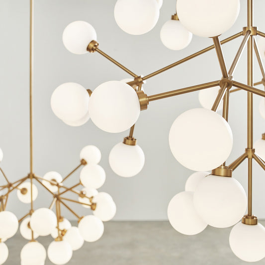 Visual Comfort Modern Mara Grande Chandelier Black, Matte Black