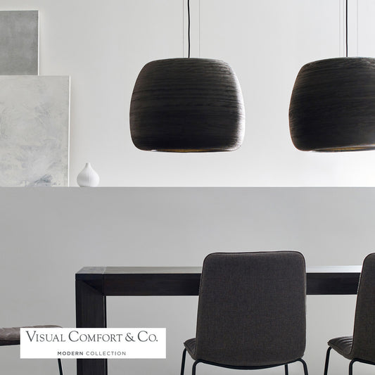 Visual Comfort Modern Karam Pendant Black
