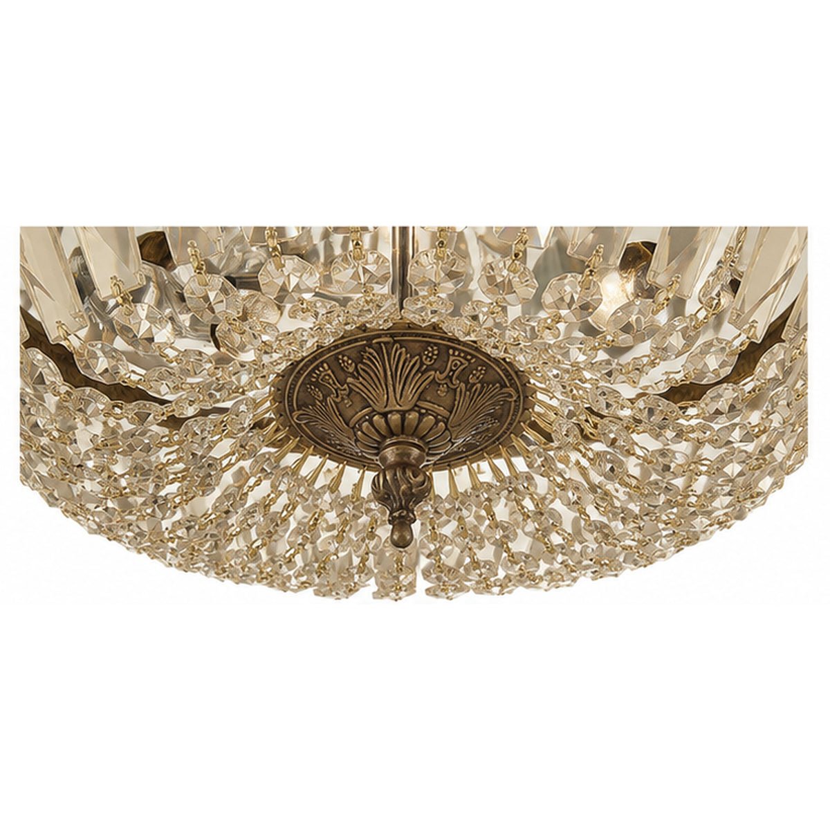 Crystorama Waltham 14" 3-Light Flush Mount - detail