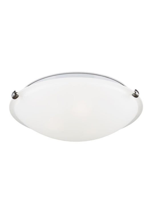 Generation Lighting Clip Ceiling 2-Light Flush Mount Brushed Nickel