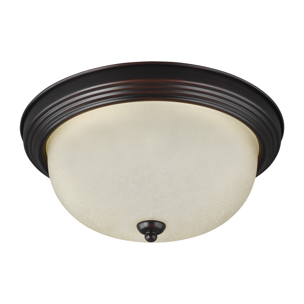 Generation Lighting Geary One Light Ceiling Flush Mount Burnt Sienna