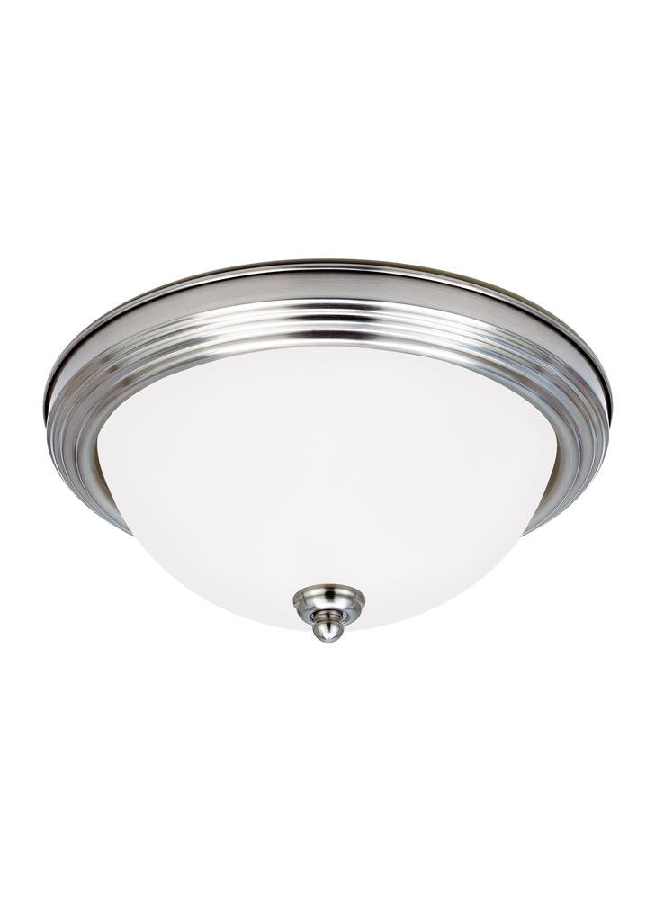 Generation Lighting Geary Two Light Ceiling Flush Mount Brushed Nickel