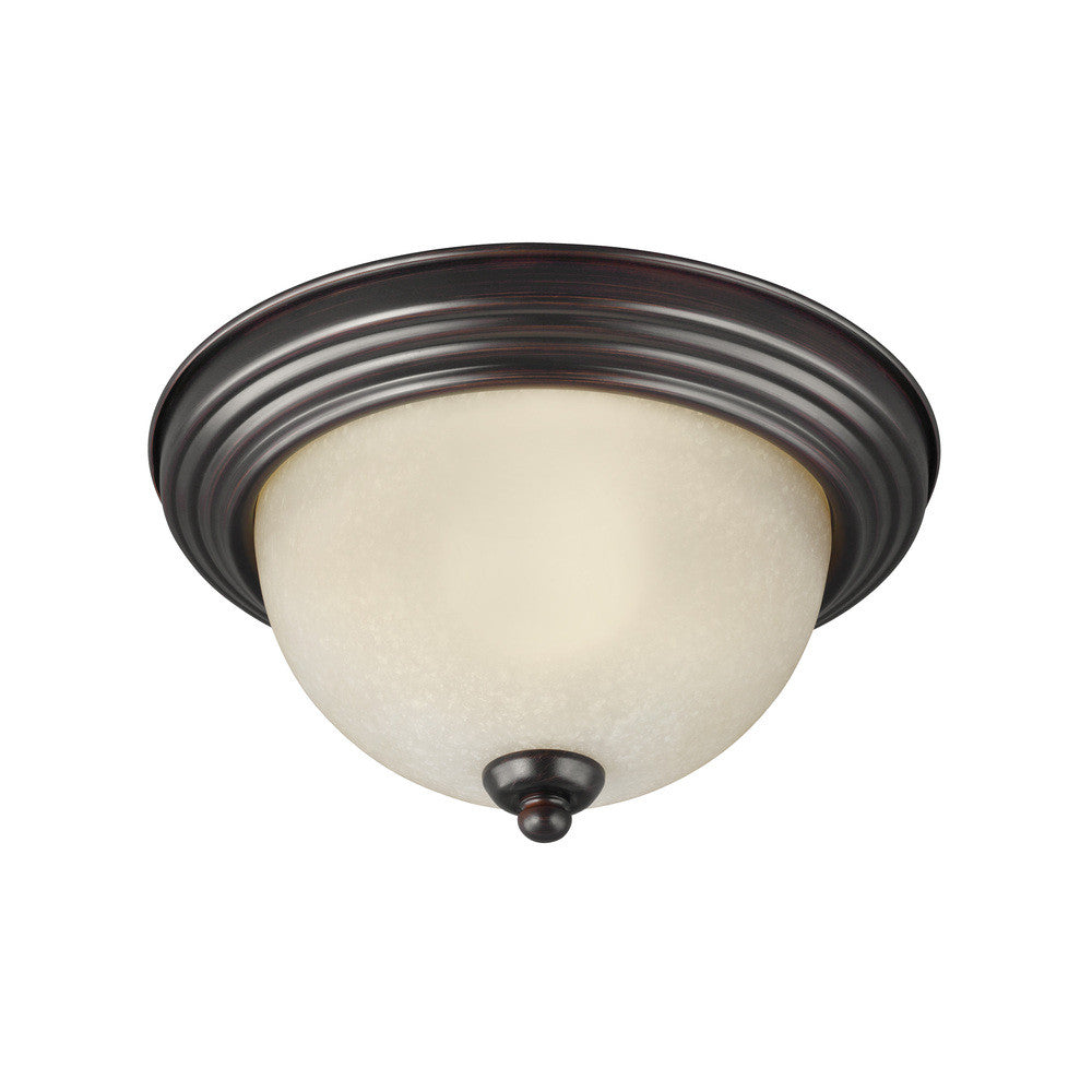 Generation Lighting Geary Three Light Ceiling Flush Mount Bronze