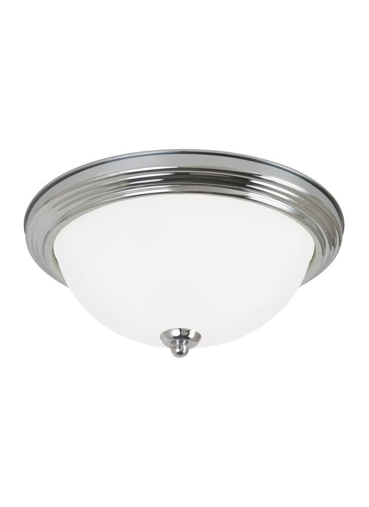 Generation Lighting Geary Three Light Ceiling Flush Mount Chrome