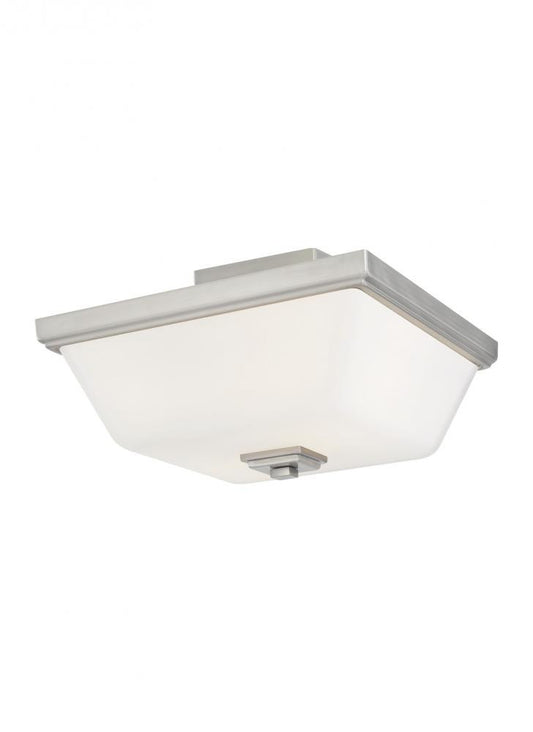 Generation Lighting Ellis Harper Two Light Semi-Flush Mount Brushed Nickel