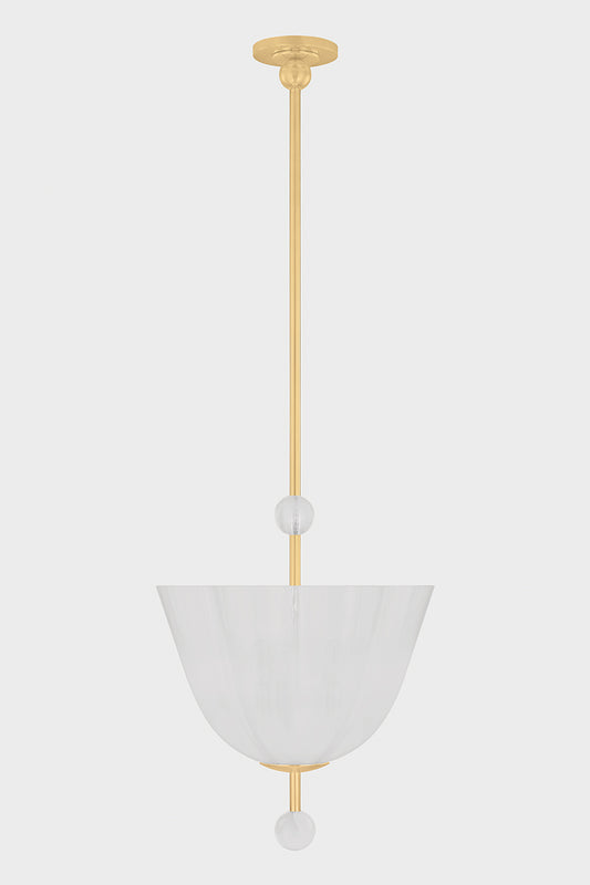 Hudson Valley Cambria Heights 3-Light Lantern Aged Brass detail view 1