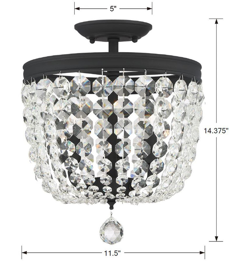 Semi-Flush Mts.-Crystorama-783