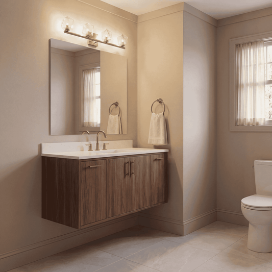 Savoy House Castello 4-Light Bathroom Vanity Light - Warm Brass, view 2