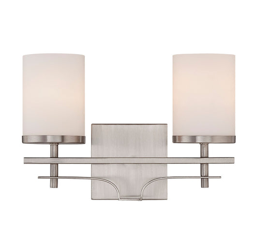 Savoy House Colton 2-Light Bath Vanity Satin Nickel