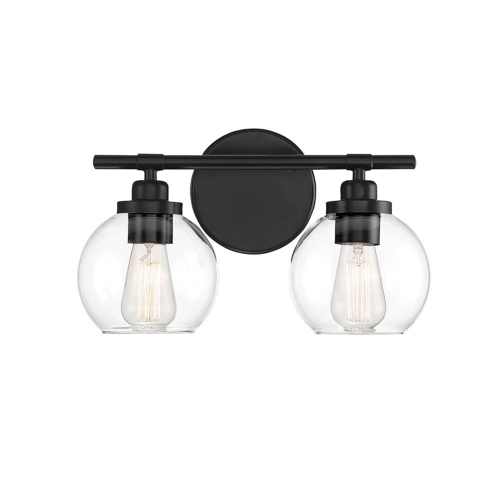 Savoy House Carson 2-Light Bath Vanity Matte Black