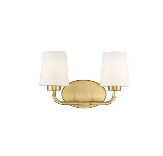Savoy House Capra 2-Light Bath Vanity Warm Brass