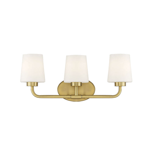 Savoy House Capra 3-Light Bath Vanity Warm Brass