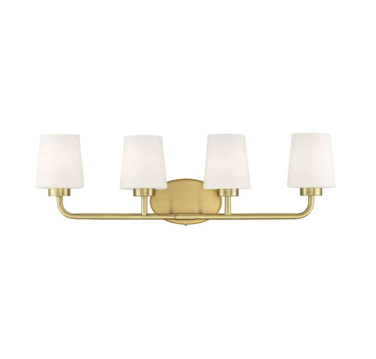Savoy House Capra 4-Light Bath Vanity Warm Brass