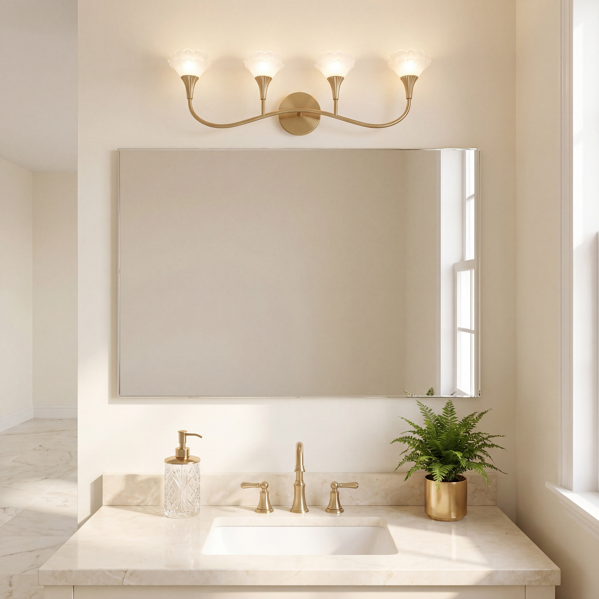 Florena 4-Light Bathroom Vanity Light