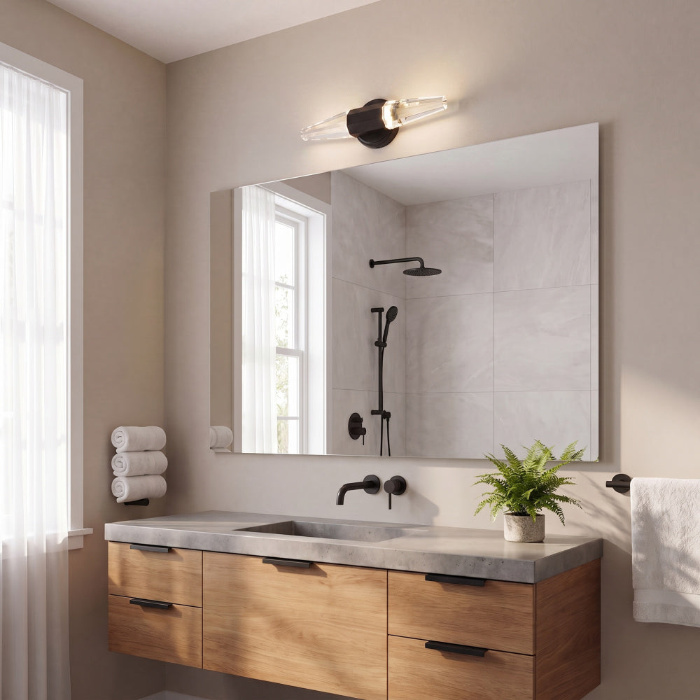 Savoy House Beaumont LED Bathroom Vanity Light - Black Lustre
