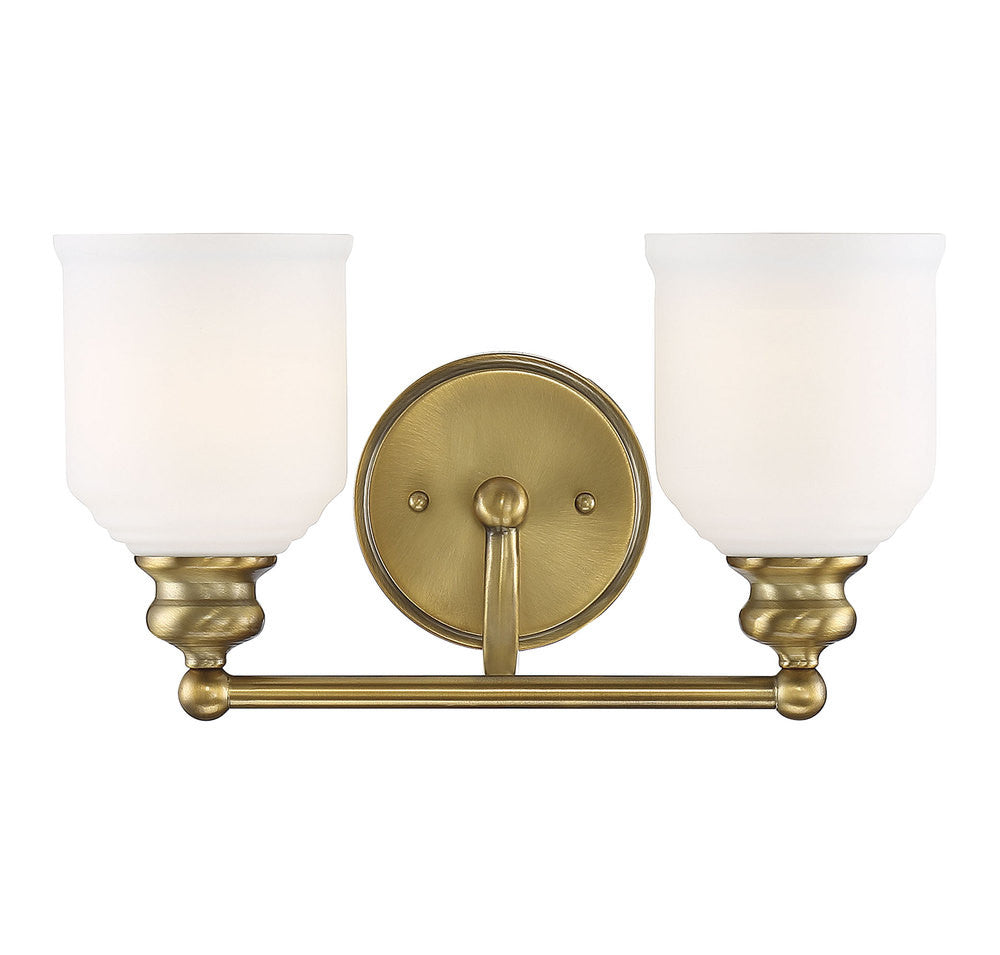 Savoy House Melrose 2-Light Bath Vanity Warm Brass