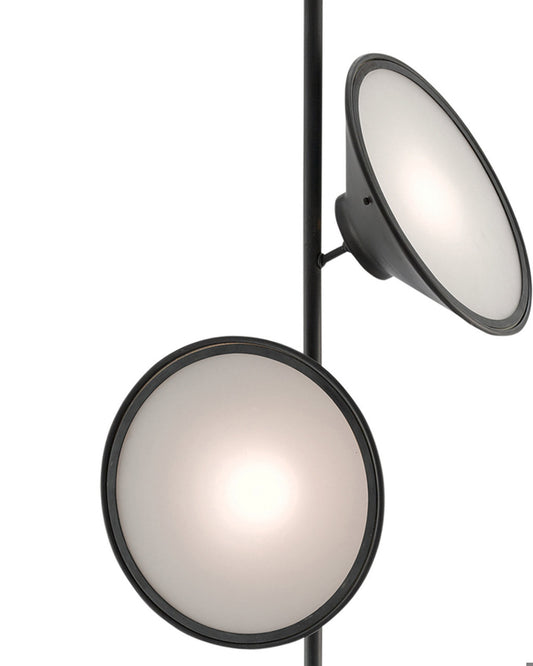 Bulat Black Floor Lamp, Currey and Company 8000-0018