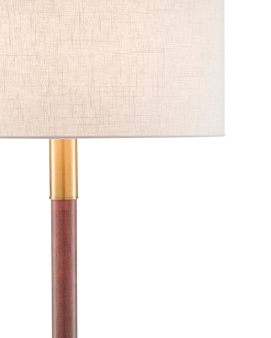 Bravo Mahogany Floor Lamp, Currey and Company 8000-0081