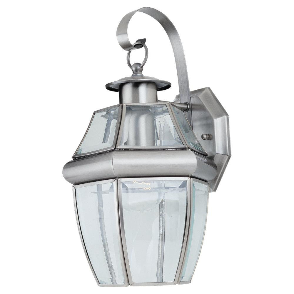 Generation Lighting Lancaster One Light Outdoor Wall Lantern Antique Brushed Nickel