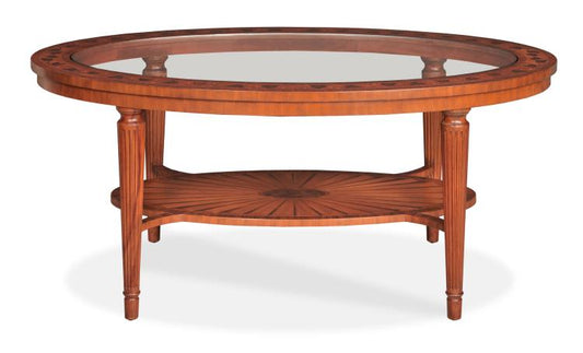 Maitland-Smith Marquetry Cocktail Table Aged Regency