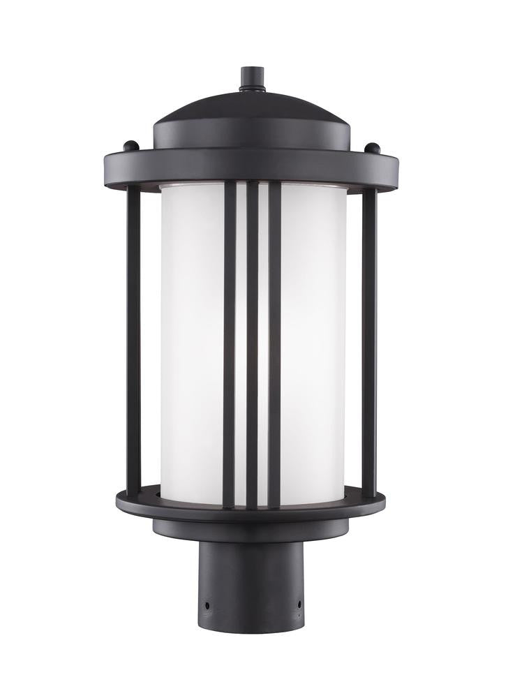 Generation Lighting Crowell One Light Outdoor Post Lantern Black