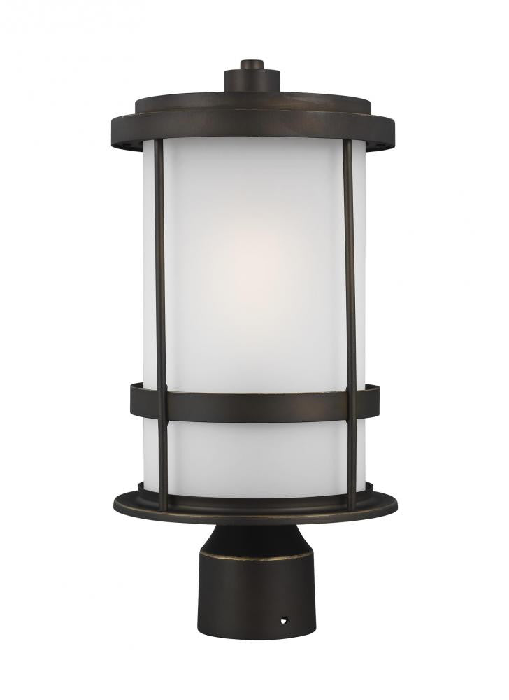 Generation Lighting Wilburn One Light Outdoor Post Lantern Antique Bronze