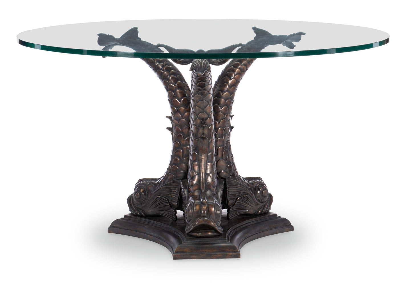 Maitland-Smith Cete Dining Table in Aged Bronze