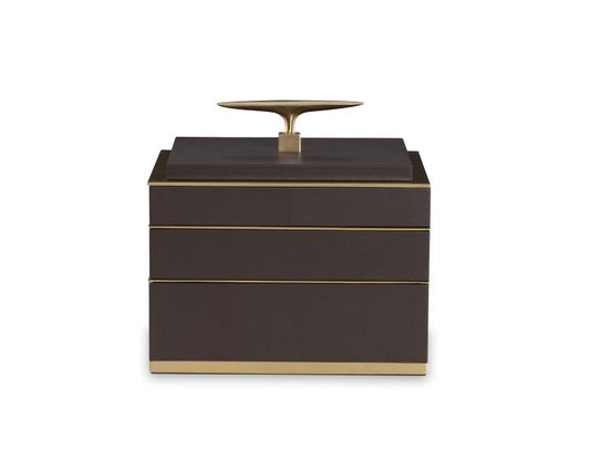 Brown Compartment Box