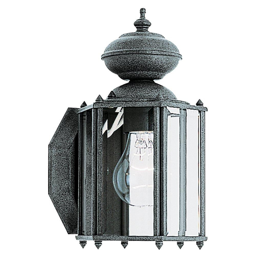 Generation Lighting Classico One Light Outdoor Wall Lantern Black