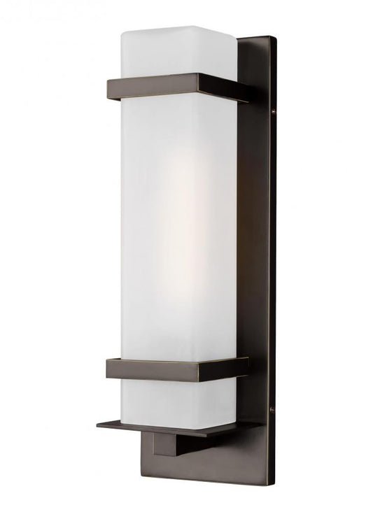 Generation Lighting Alban Small One Light Outdoor Wall Lantern Antique Bronze