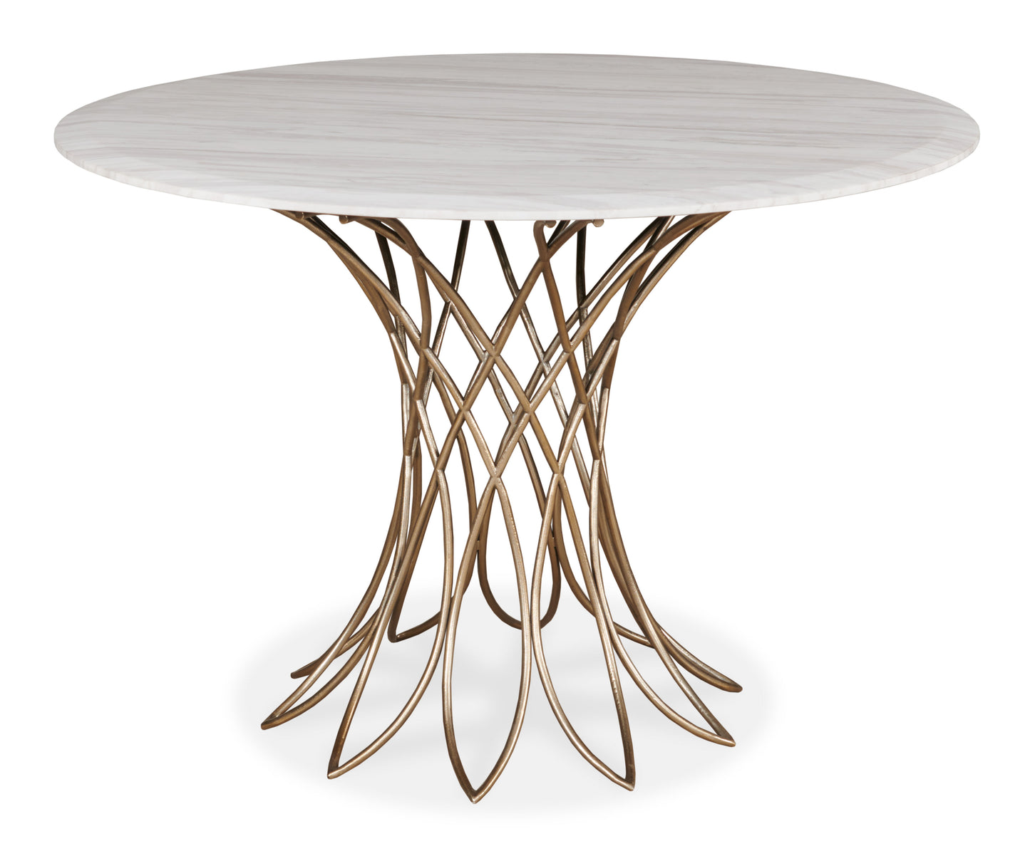 Maitland-Smith Iris Dining Table in Gold