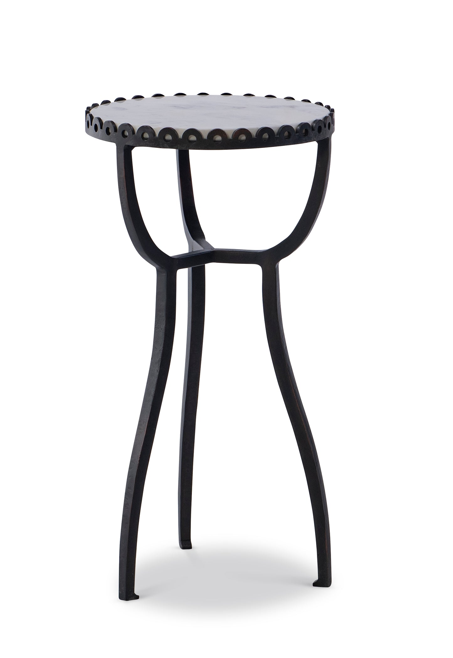 Maitland-Smith Bjork Side Table in White