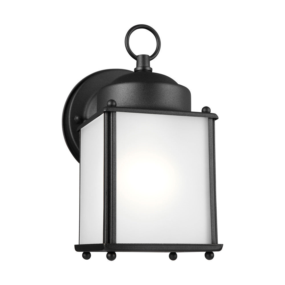 Generation Lighting New Castle One Light Outdoor Wall Lantern Black