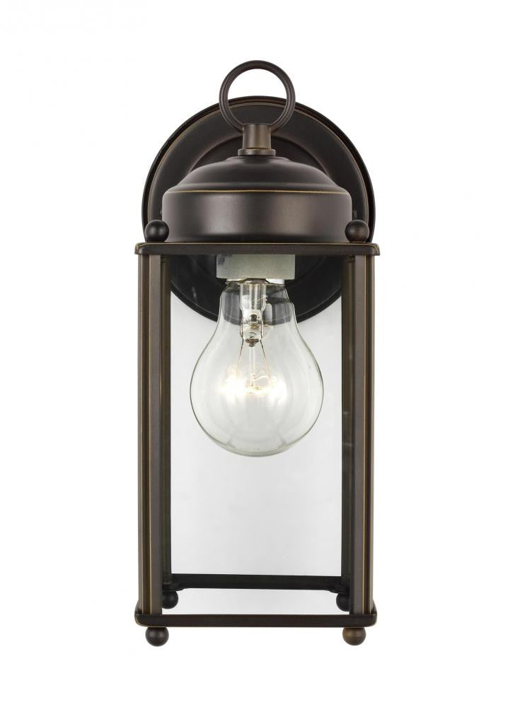 Generation Lighting New Castle Large One Light Outdoor Wall Lantern Antique Bronze