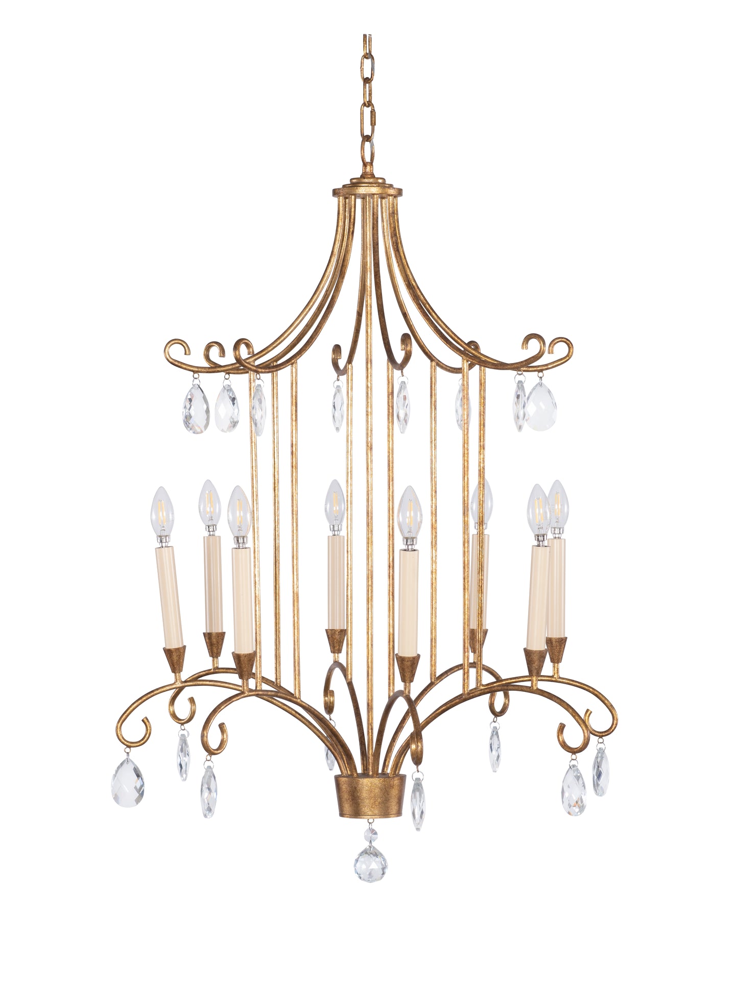 Maitland-Smith Moulin Chandelier in Gold