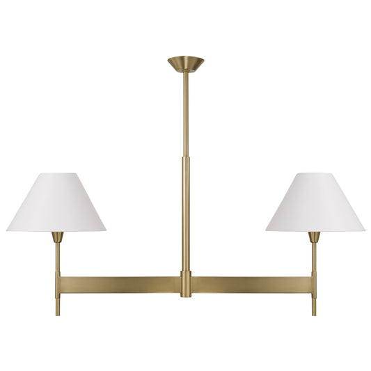 Capital Leland Linear Chandelier in Aged Brass