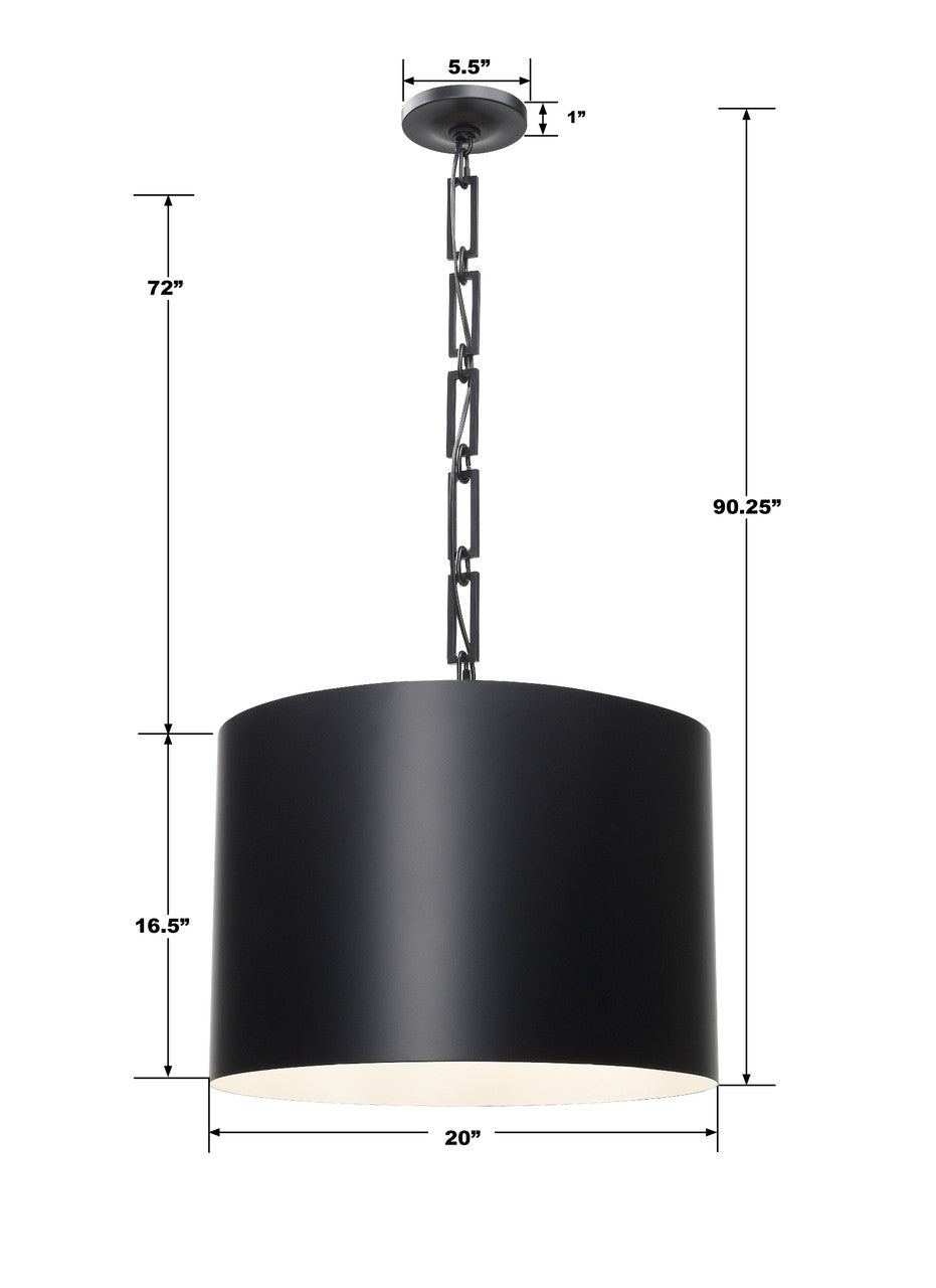 Alston 6 Light Chandelier - Matte White & Antique Gold