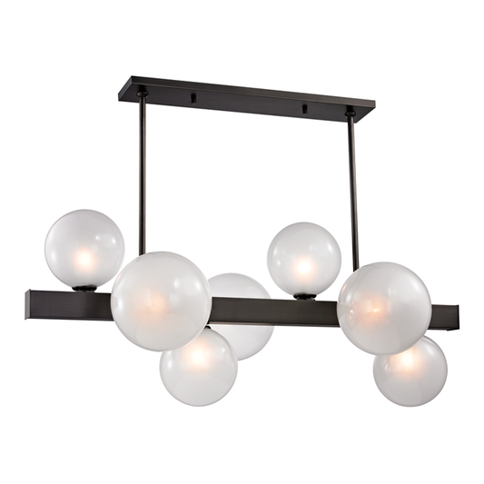 Hudson Valley Hinsdale Linear Chandelier Old Bronze