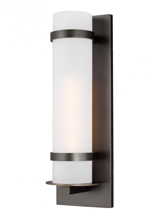 Generation Lighting Alban Large One Light Outdoor Wall Lantern Antique Bronze