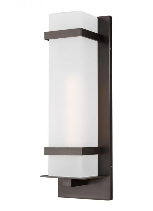 Generation Lighting Alban Large One Light Outdoor Wall Lantern Antique Bronze