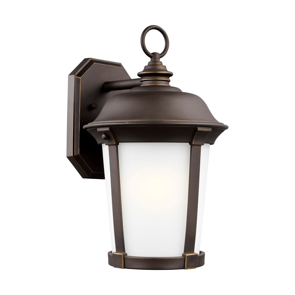 Generation Lighting Calder Large One Light Outdoor Wall Lantern Antique Bronze