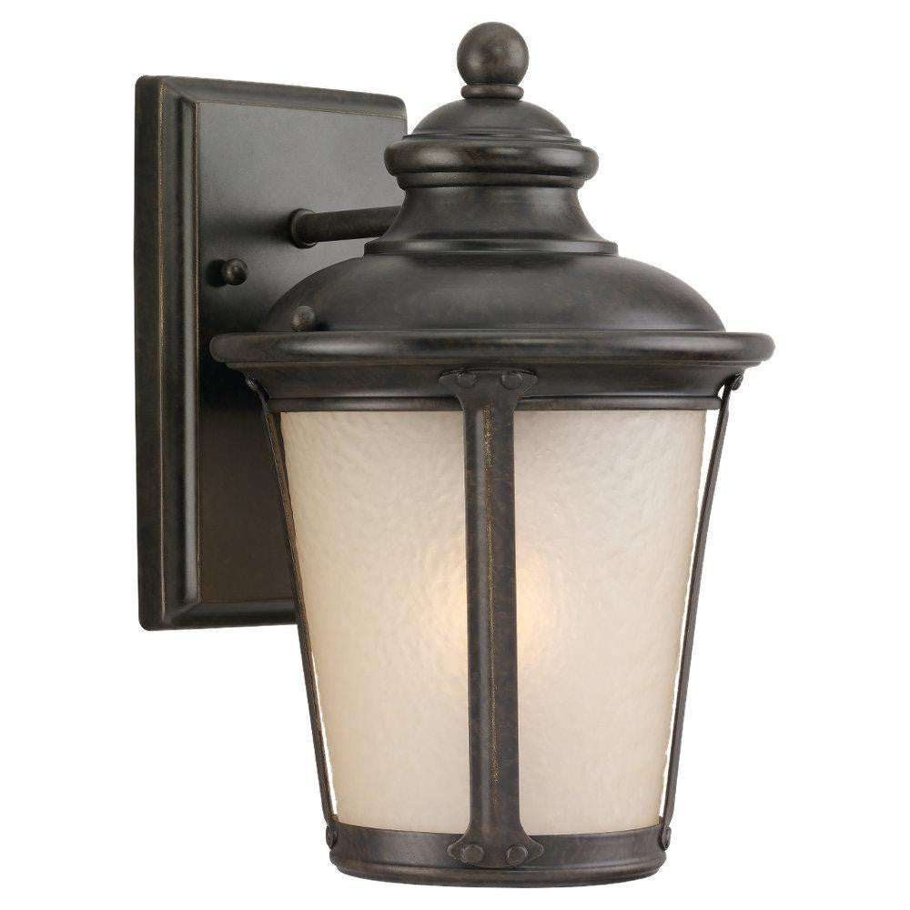 Generation Lighting Cape May Small One Light Outdoor Wall Lantern Burled Iron