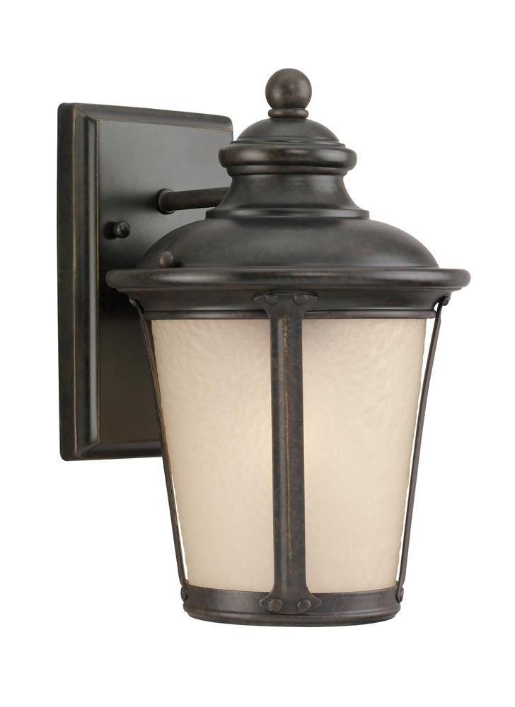 Generation Lighting Cape May Small One Light Outdoor Wall Lantern Burled Iron