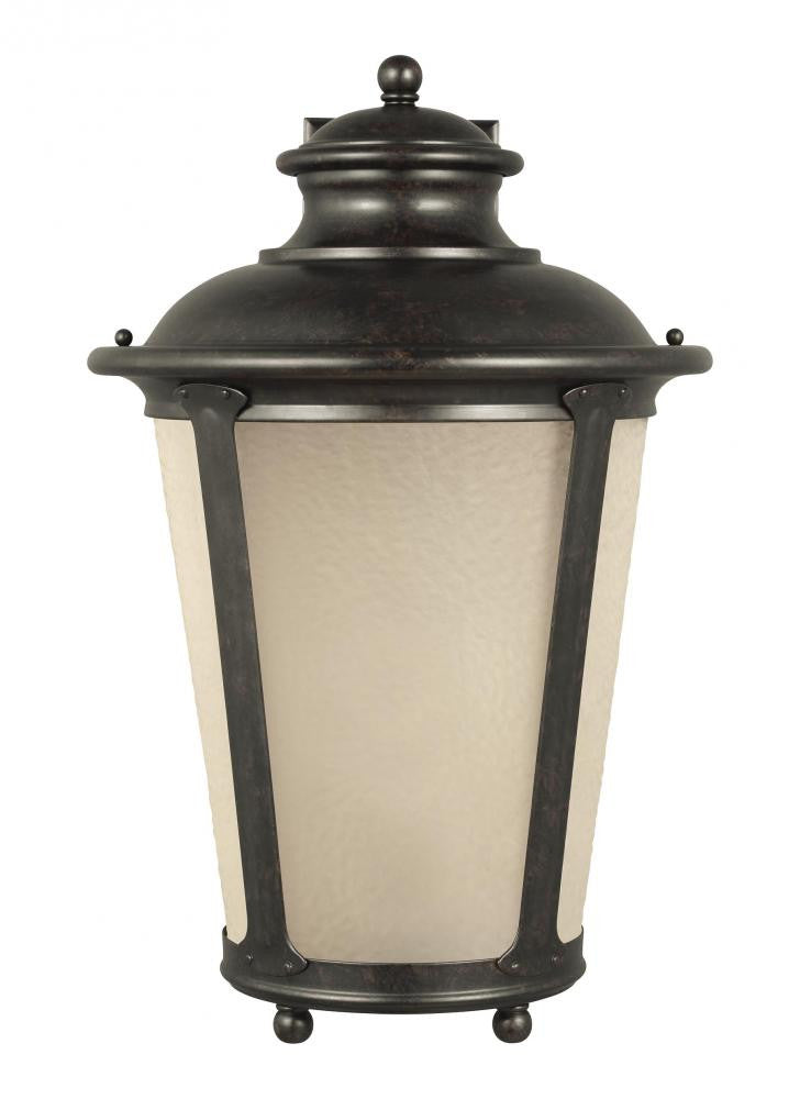 Generation Lighting Cape May Extra Large One Light Outdoor Wall Lant Burled Iron