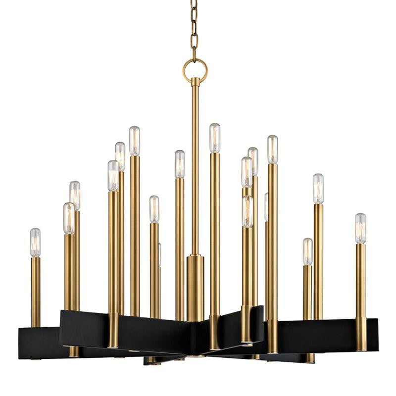 Hudson Valley Abrams Chandelier Antique Brass