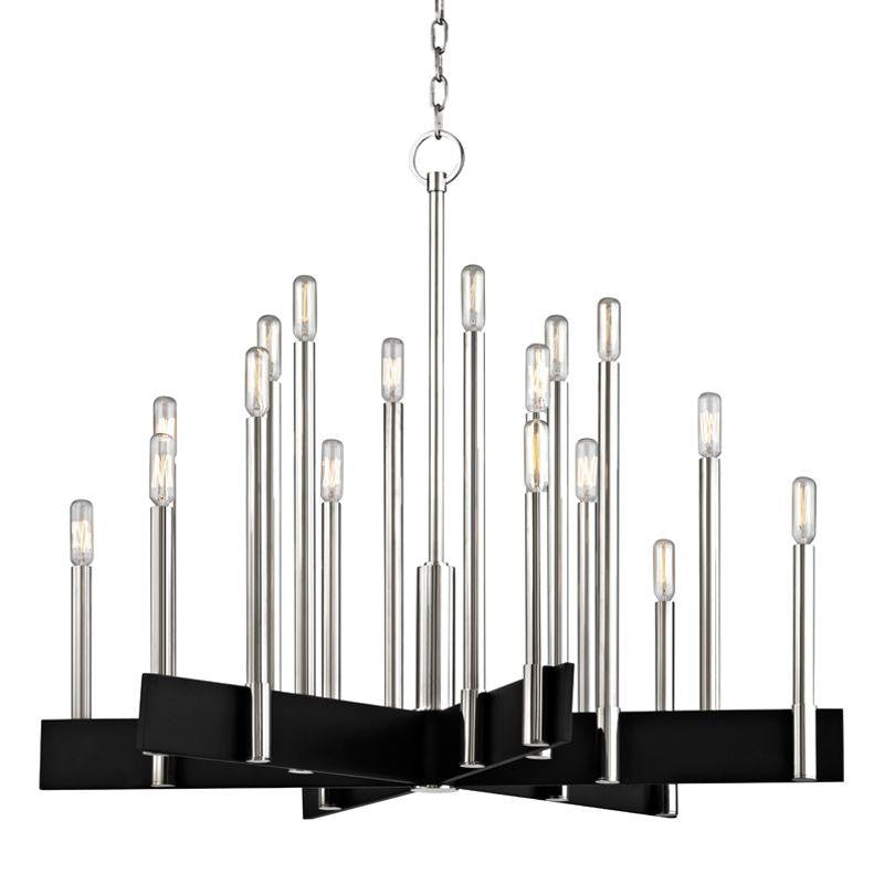 Hudson Valley Abrams Chandelier Polished Nickel