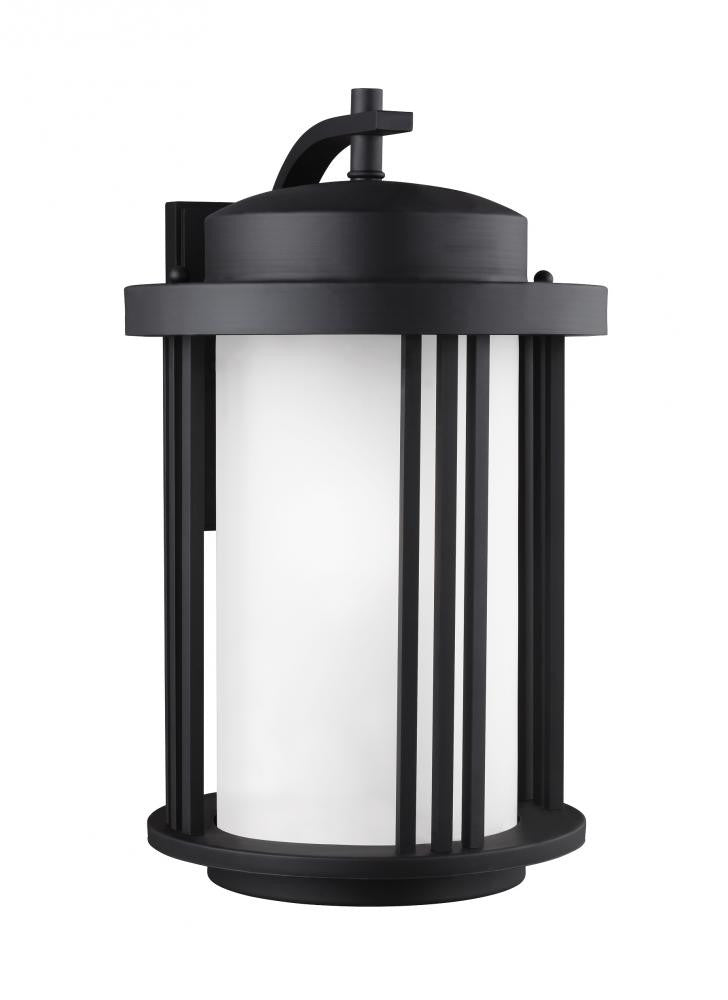 Generation Lighting Crowell Large One Light Outdoor Wall Lantern Black