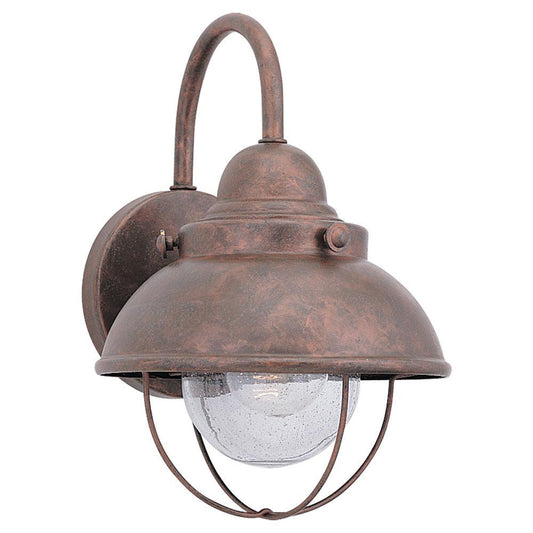 Generation Lighting Sebring Small One Light Outdoor Wall Lantern Weathered Copper
